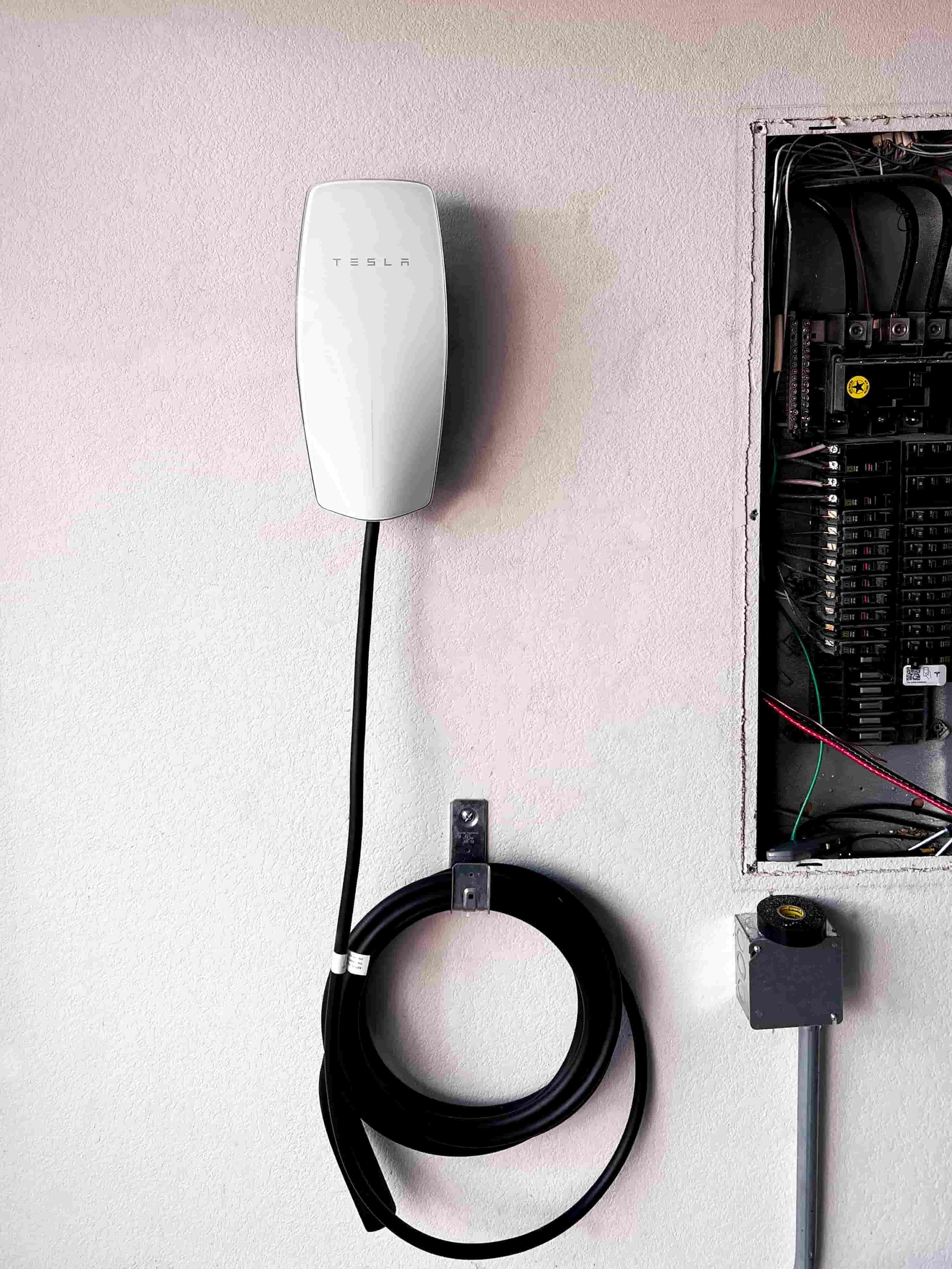 Installed a Tesla Wall Connector for convenient home charging.